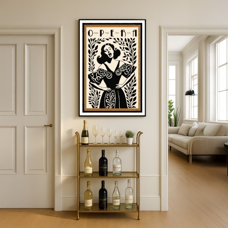 Quadro Canvas Opera Retro Paris Vintage