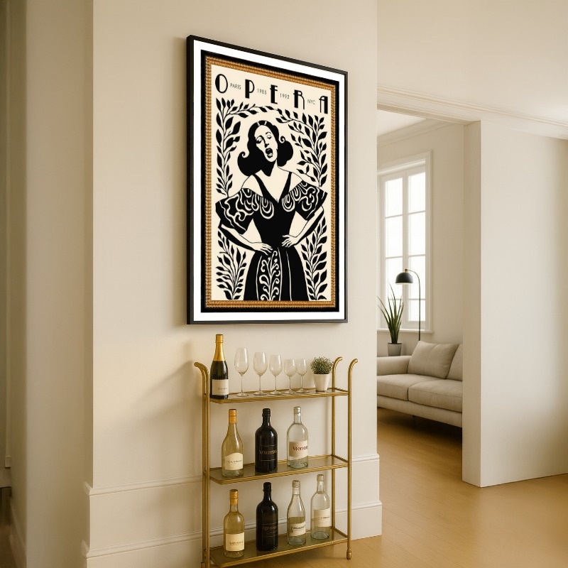 Quadro Canvas Opera Retro Paris Vintage