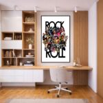 Quadro Canvas Rock Roll Music Colagem