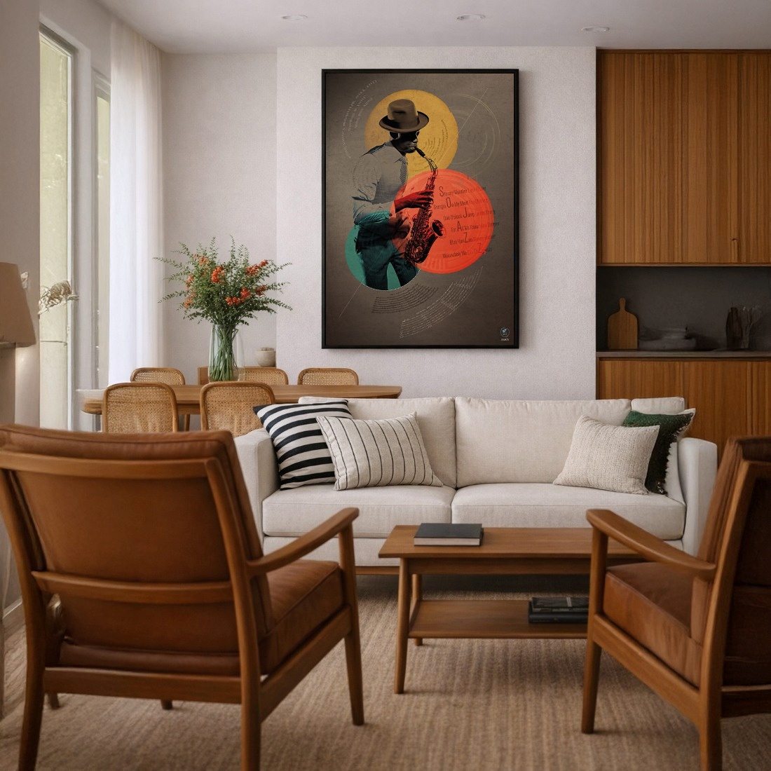 Quadro Canvas Saxofonista Musica Clássica Saxofone