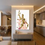 Quadro Canvas Themis Florida Desenho