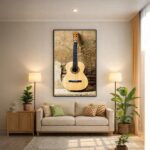 Quadro Canvas Violão Música Som