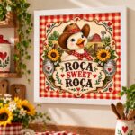 Quadro Country Roça Sweet Roça - 33x33 Cm