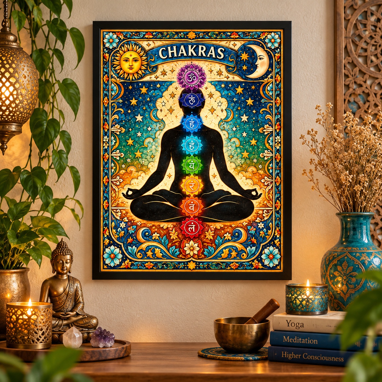 Quadro Decorativo Espiritual Chacras