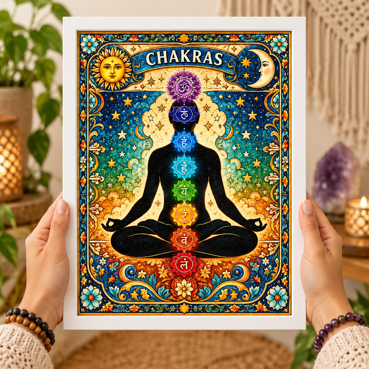 Quadro Decorativo Espiritual Chacras