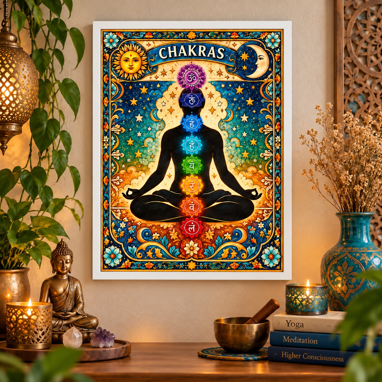 Quadro Decorativo Espiritual Chacras