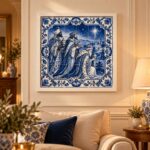 Quadro Decorativo Reis Magos - 33x33 Cm