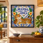 Quadro Mansa Como Uma Onça - 33x33